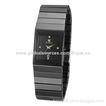 Quality Couple Watches with Ceramic Strap, Mechanical Movement，Tungsten Steel Material